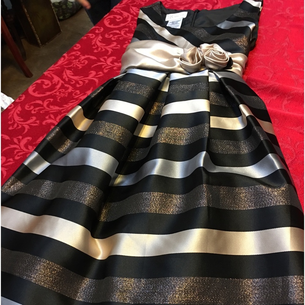 Bonnie Jean dress, beautiful condition. Black and gold. Size 10